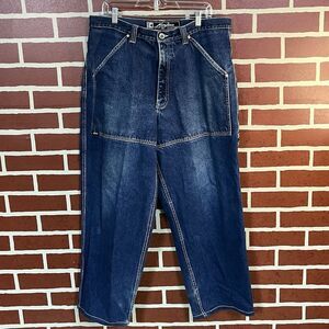 Vtg Karl Kani Men's 36x34 Baggy Relaxed Denim Jeans Streetwear Hip Hop Carpenter